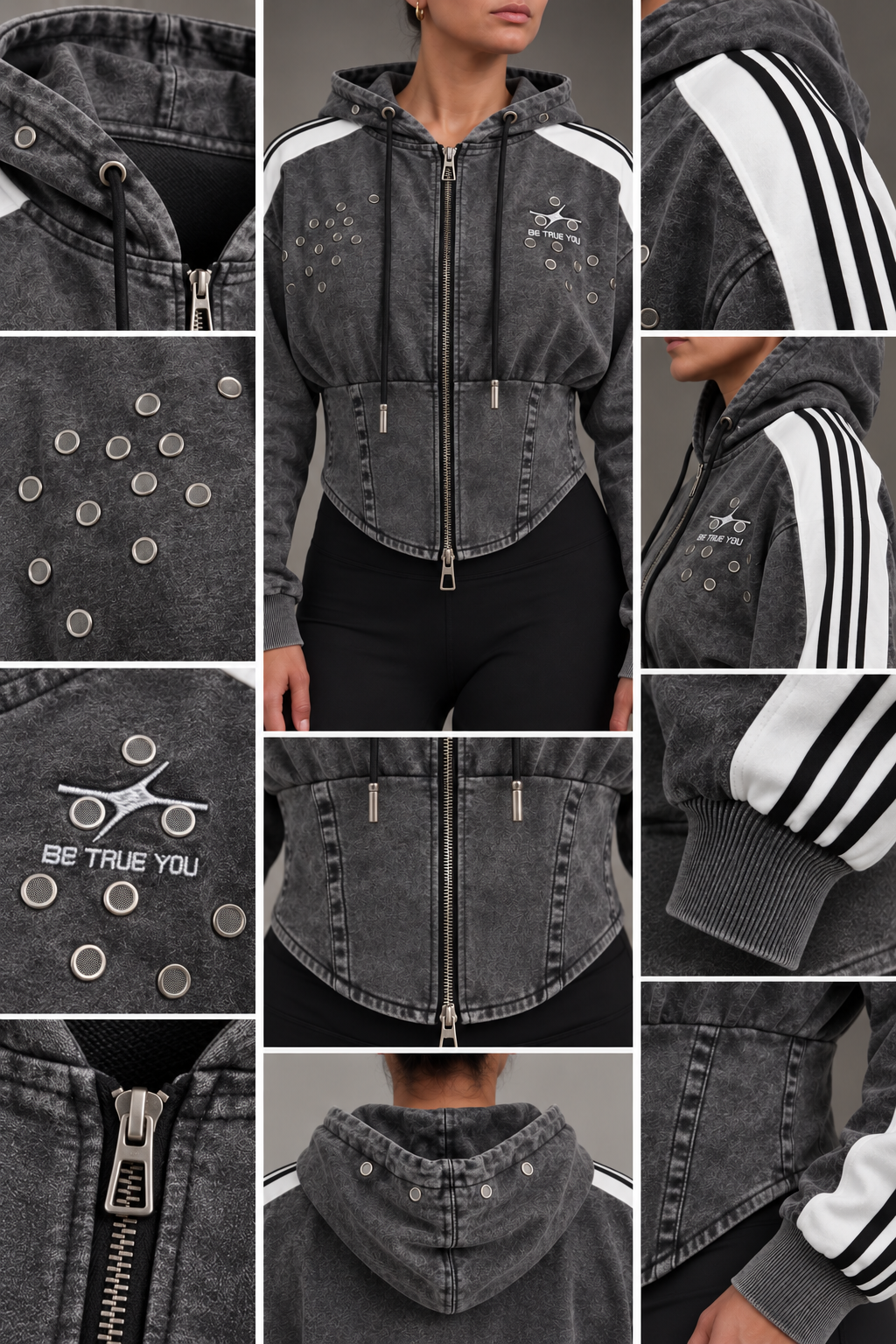 ETICRUE VELOCITY CORSET TRACK JACKET