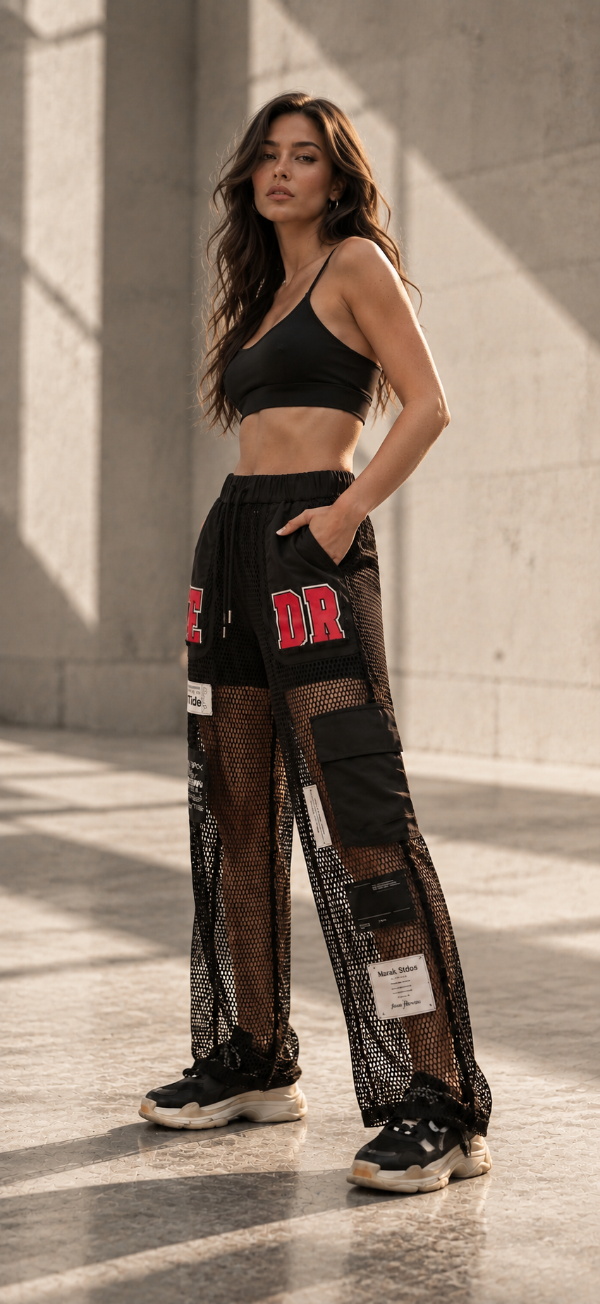 ETICRUE AFTER HOURS MESH TRACK PANTS