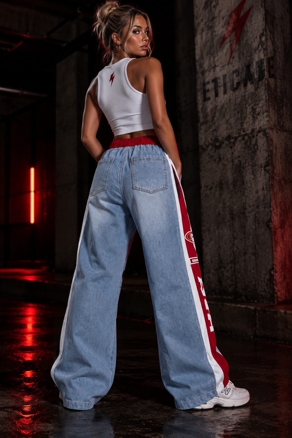 ETICRUE RACING DENIM PANTS