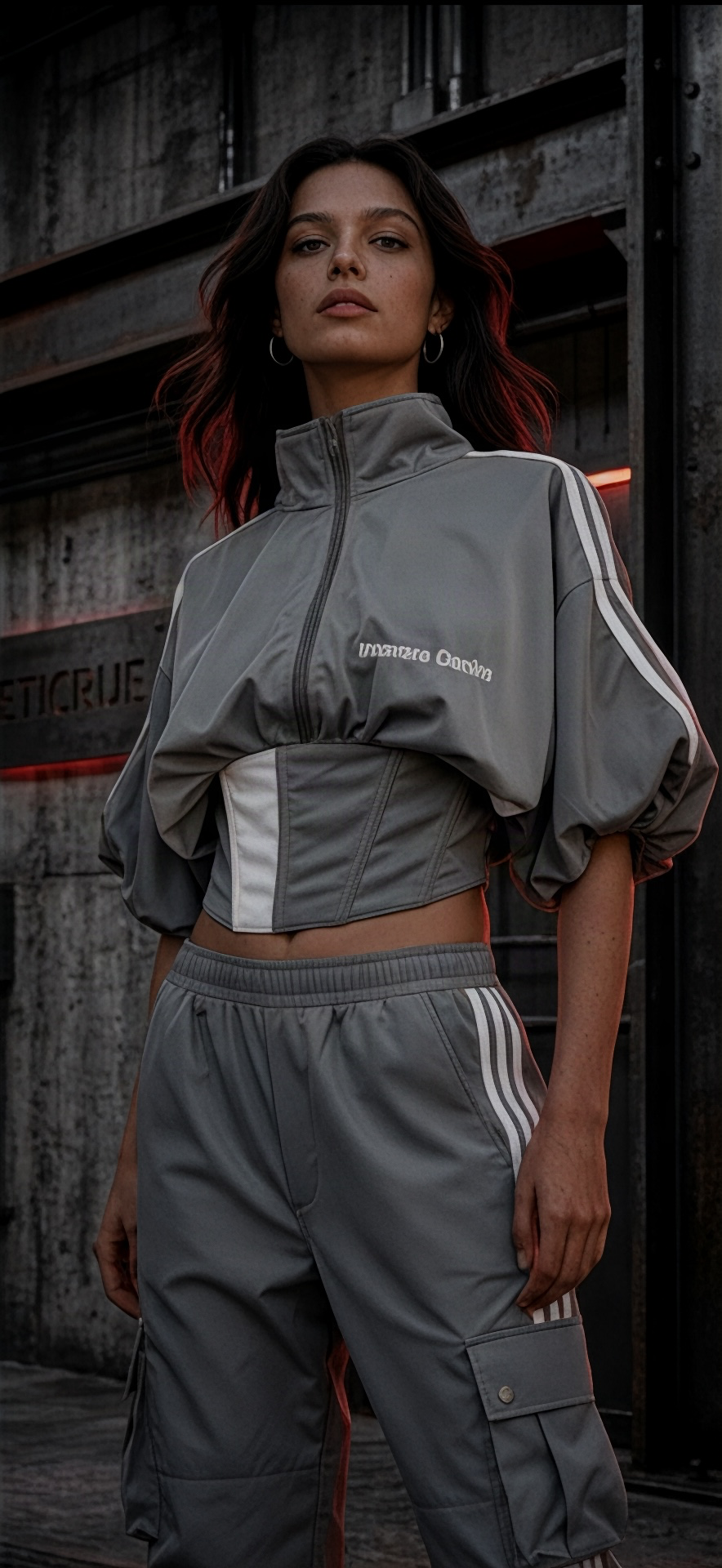 ETICRUE SHADOW CORSET TRACK JACKET