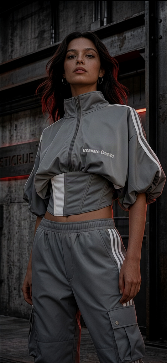 ETICRUE SHADOW CORSET TRACK JACKET