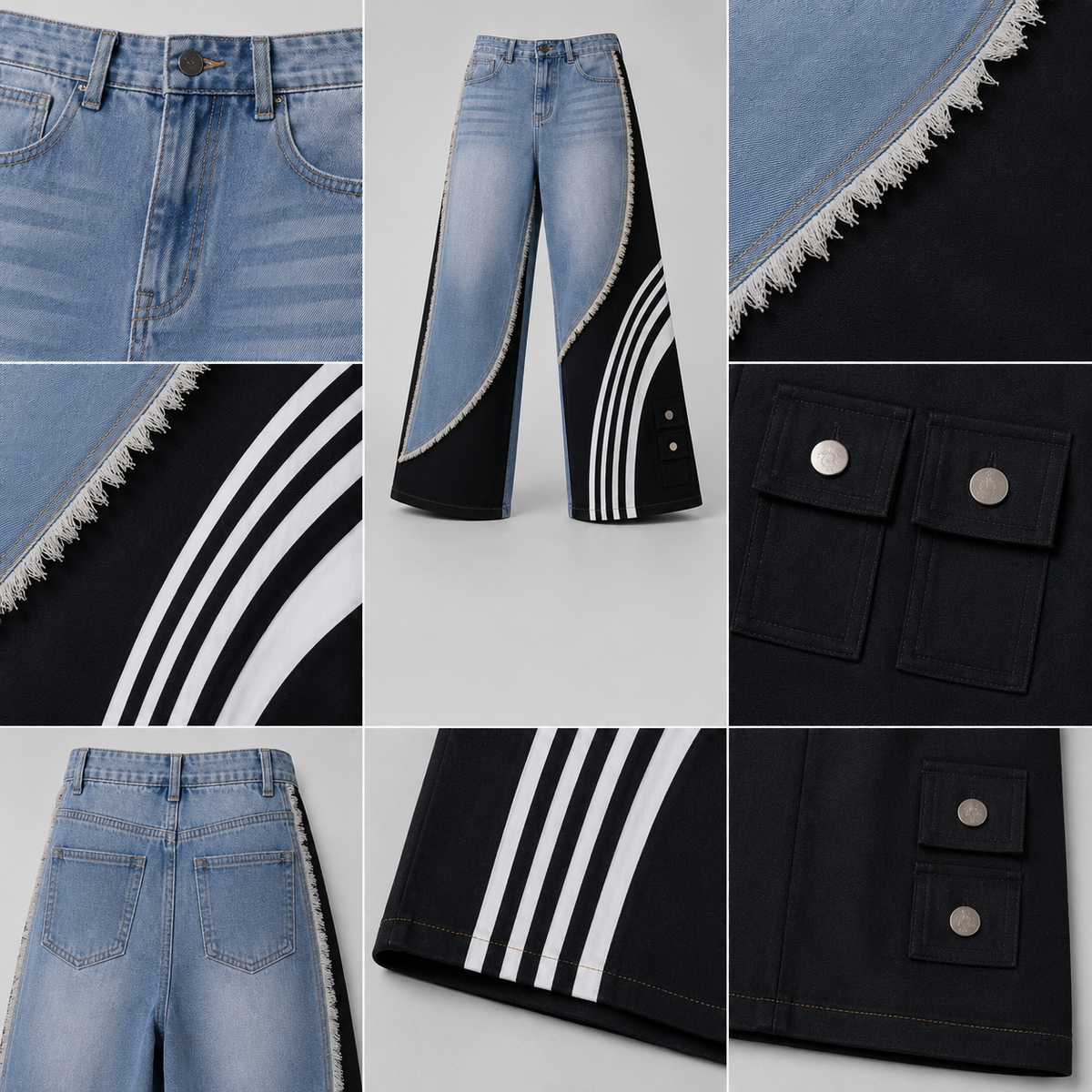 ETICRUE BLACKLINE DENIM