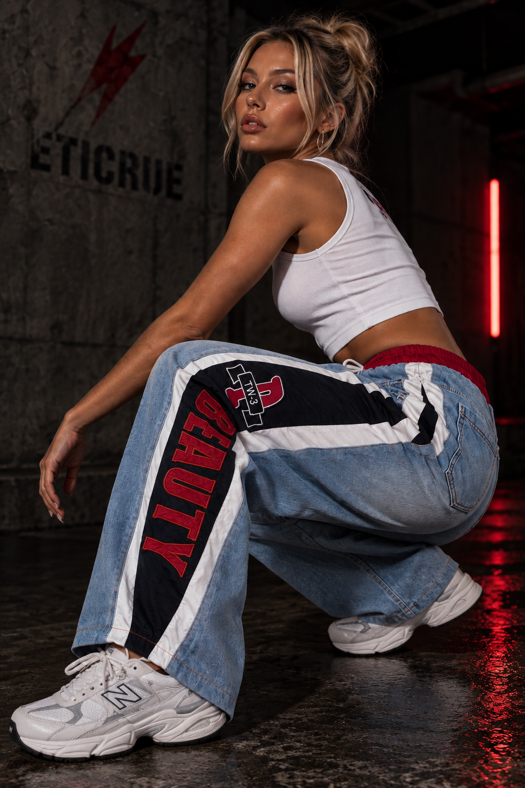 ETICRUE RACING DENIM PANTS