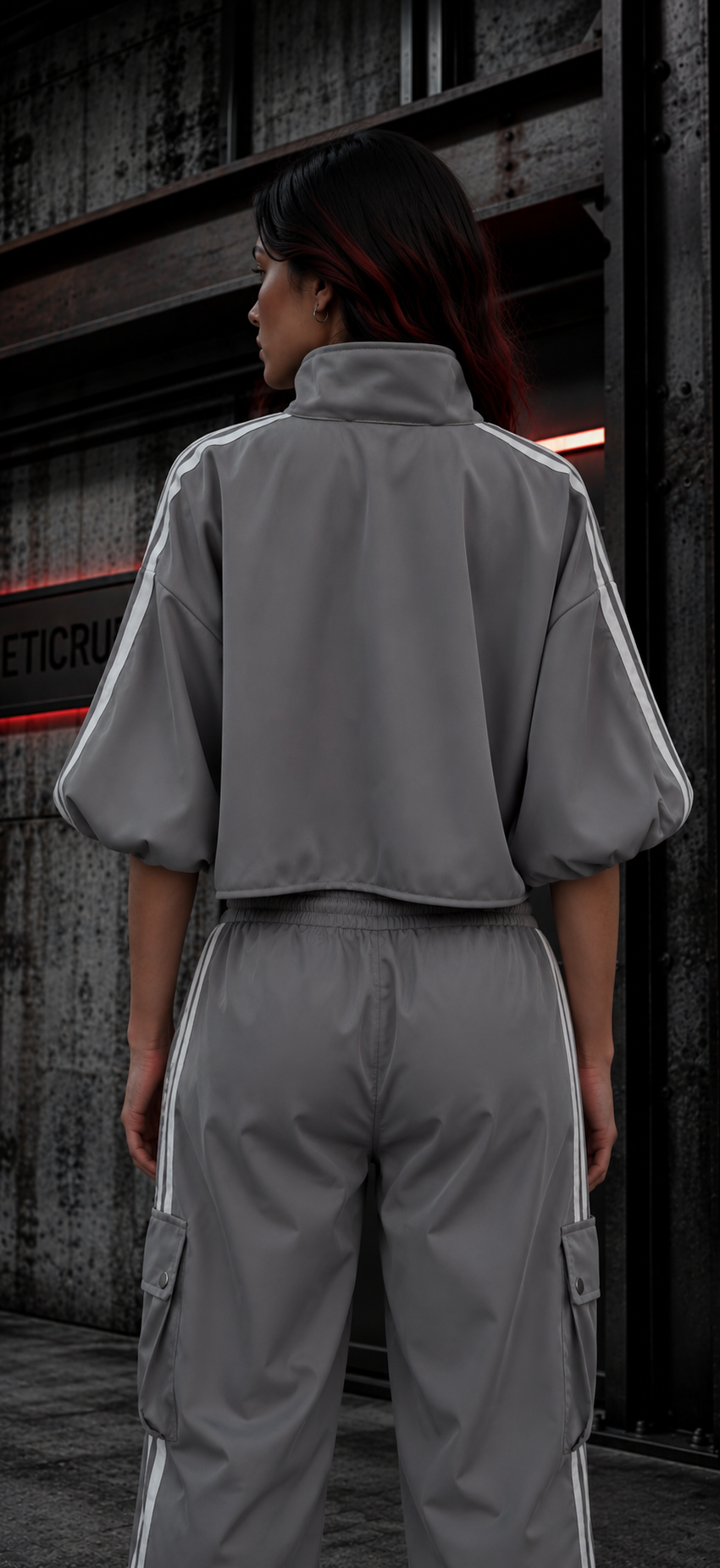 ETICRUE SHADOW CORSET TRACK JACKET