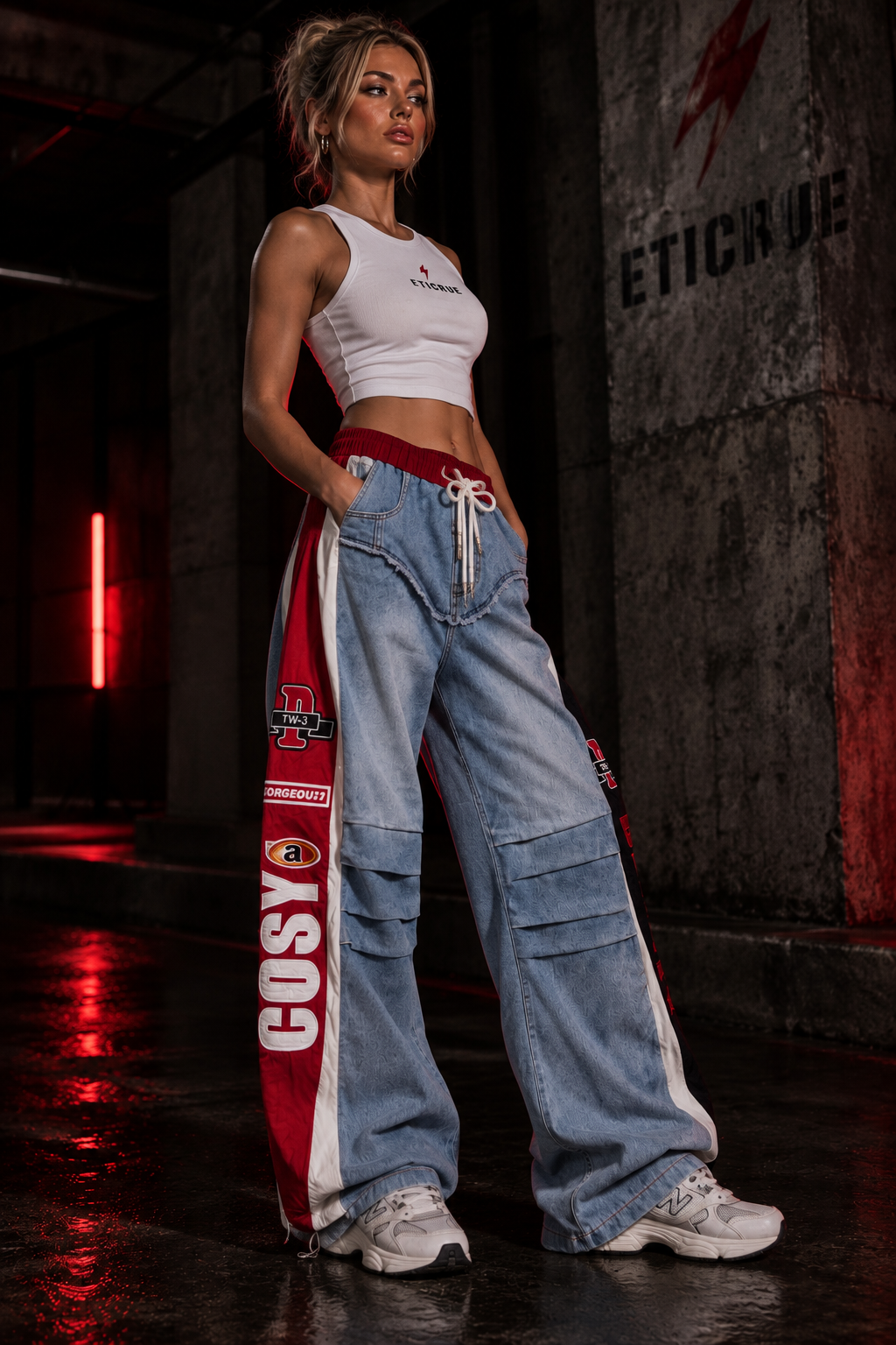 ETICRUE RACING DENIM PANTS