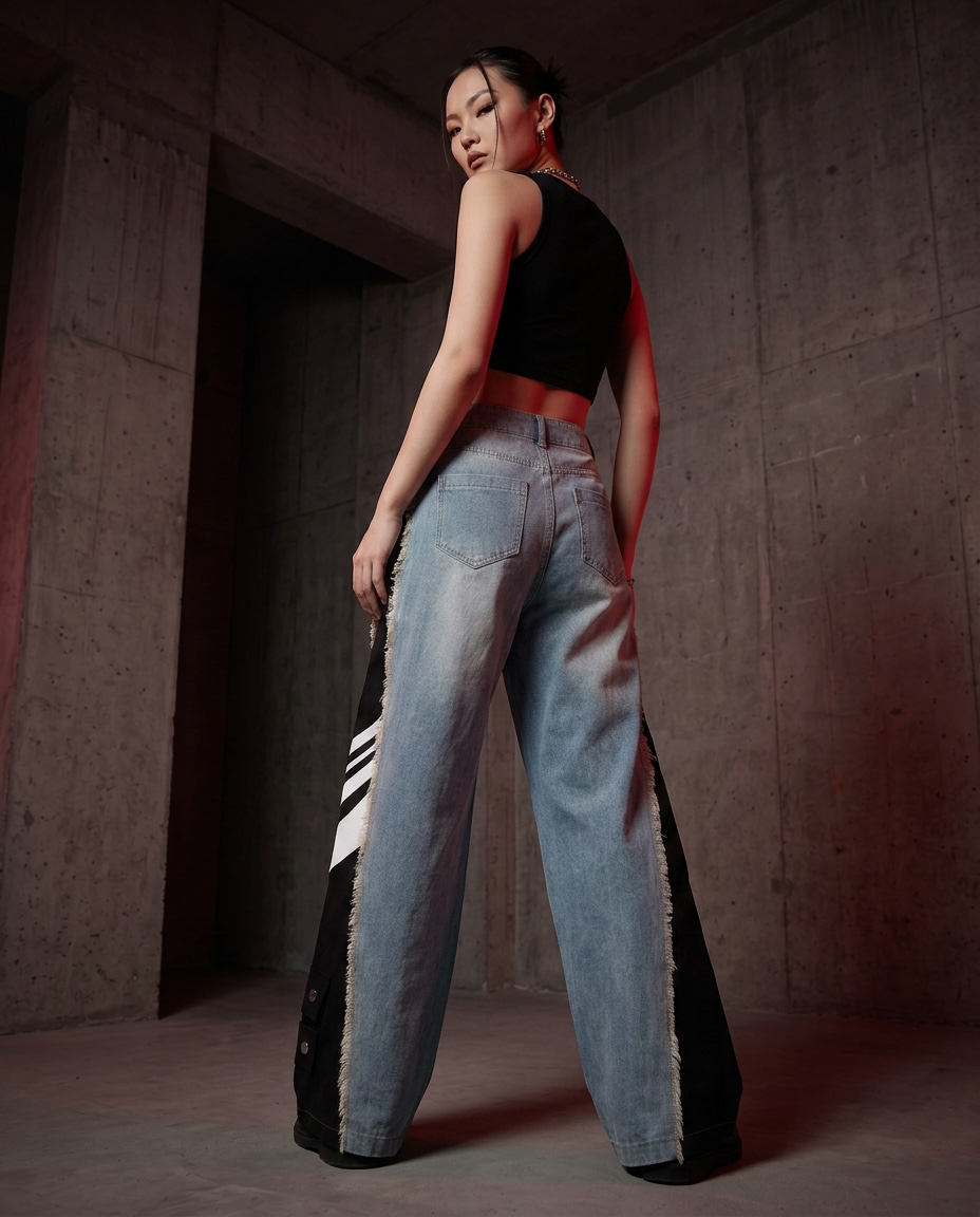 ETICRUE BLACKLINE DENIM