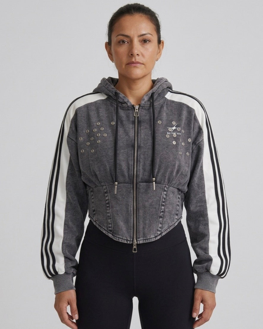 ETICRUE VELOCITY CORSET TRACK JACKET