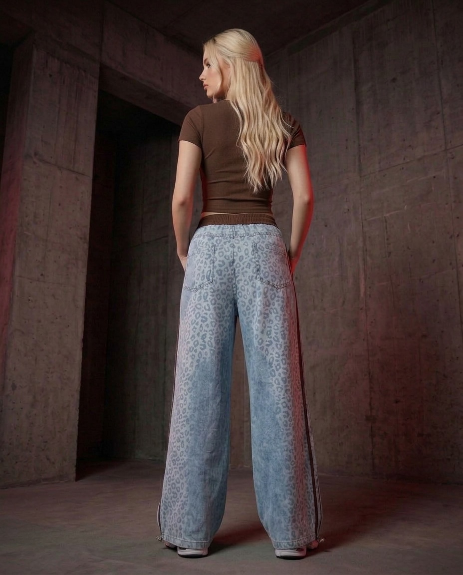 ETICRUE LEOPARD DENIM