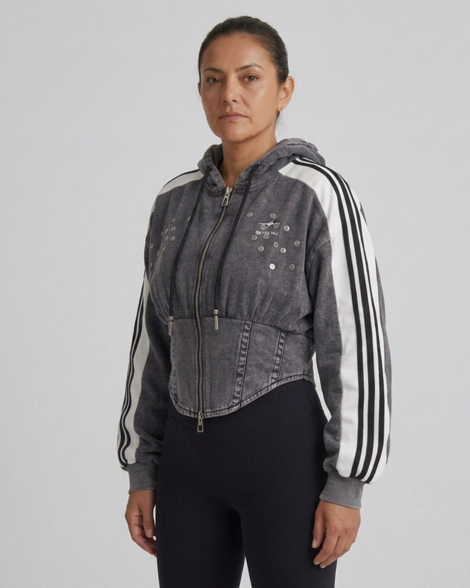 ETICRUE VELOCITY CORSET TRACK JACKET