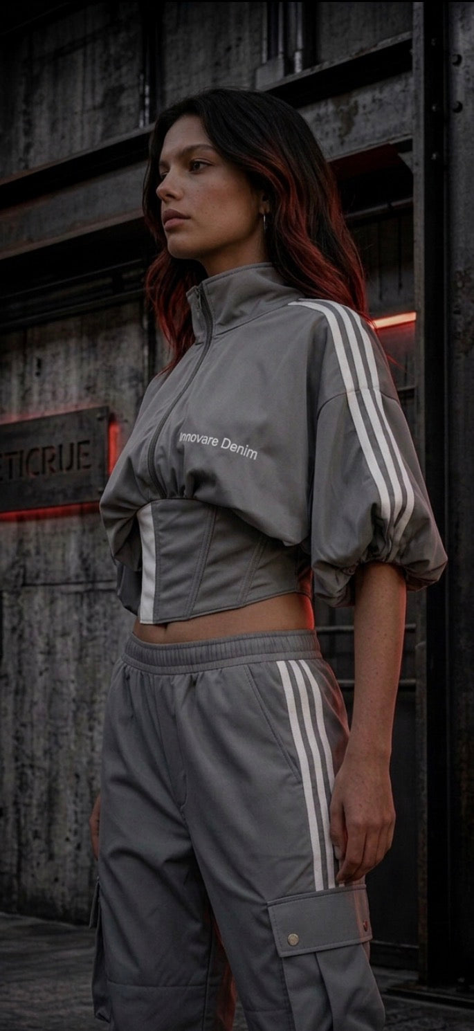 ETICRUE SHADOW CORSET TRACK JACKET