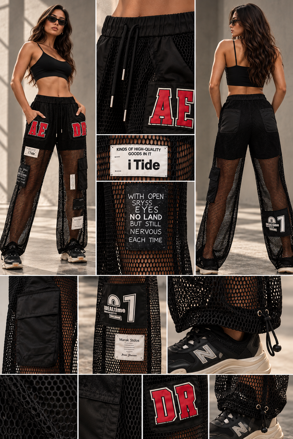 ETICRUE AFTER HOURS MESH TRACK PANTS