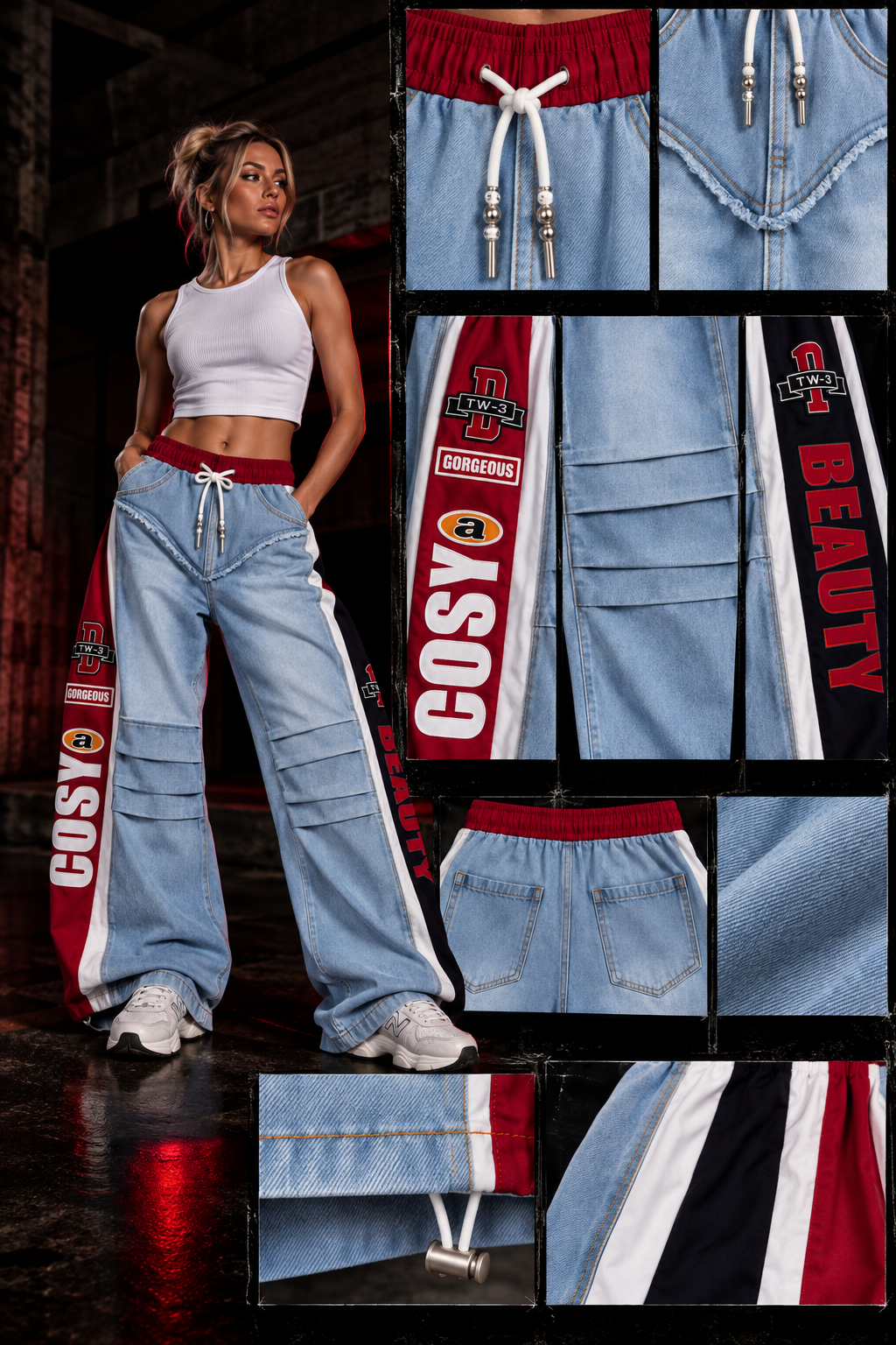 ETICRUE RACING DENIM PANTS